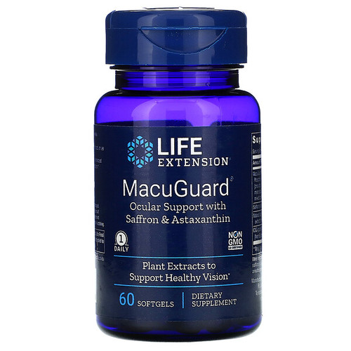 <img alt="Life Extension, MacuGuard, Ocular Support with Saffron & Astaxanthin, 60 Softgels" title="Life Extension, MacuGuard, Ocular Support with Saffron & Astaxanthin, 60 Softgels,737870199366"