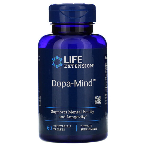 <img alt="Life Extension, Dopa-Mind, 60 Vegetarian Tablets" title="Life Extension, Dopa-Mind, 60 Vegetarian Tablets,737870200666"