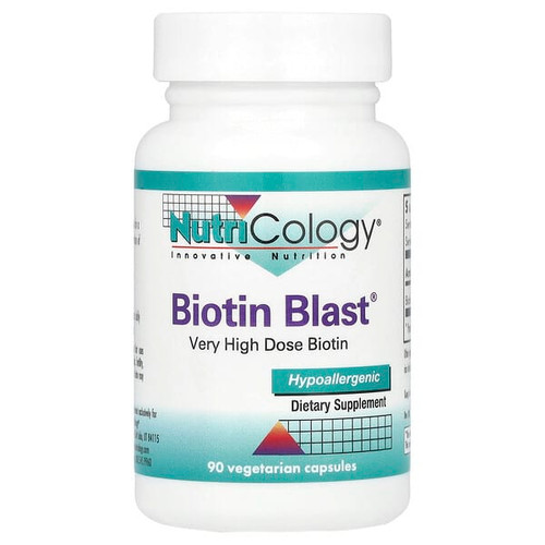 <img alt="Nutricology, Biotin Blast, 100 mg , 90 Vegetarian Capsules" title="Nutricology, Biotin Blast, 100 mg , 90 Vegetarian Capsules,713947570900"