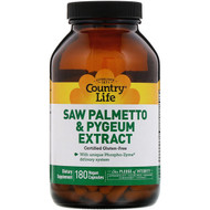 <img alt="Country Life, Saw Palmetto & Pygeum Extract, 180 Vegan Capsules" title="Country Life, Saw Palmetto & Pygeum Extract, 180 Vegan Capsules,015794018964"