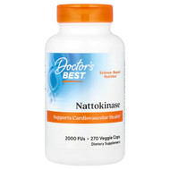 <img alt="Doctors Best, Nattokinase, 2,000 FUs, 270 Veggie Caps" title="Doctors Best, Nattokinase, 2,000 FUs, 270 Veggie Caps,753950002531"