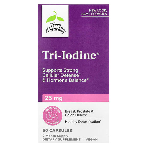 <img alt="Terry Naturally, Tri-Iodine, 25 mg, 60 Capsules" title="Terry Naturally, Tri-Iodine, 25 mg, 60 Capsules,367703190064"
