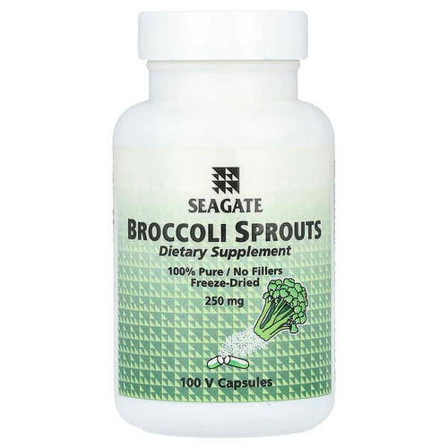 <img alt="Seagate, Broccoli Sprouts, 250 mg, 100 V Capsules" title="Seagate, Broccoli Sprouts, 250 mg, 100 V Capsules,019277000354"