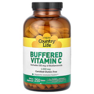 <img alt="Country Life, Buffered Vitamin C, 1,000 mg, 250 Tablets" title="Country Life, Buffered Vitamin C, 1,000 mg, 250 Tablets,015794070641"
