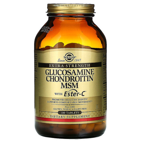 <img alt="Solgar, Glucosamine Chondroitin MSM With Ester-C, 180 Tablets" title="Solgar, Glucosamine Chondroitin MSM With Ester-C, 180 Tablets,033984012721"