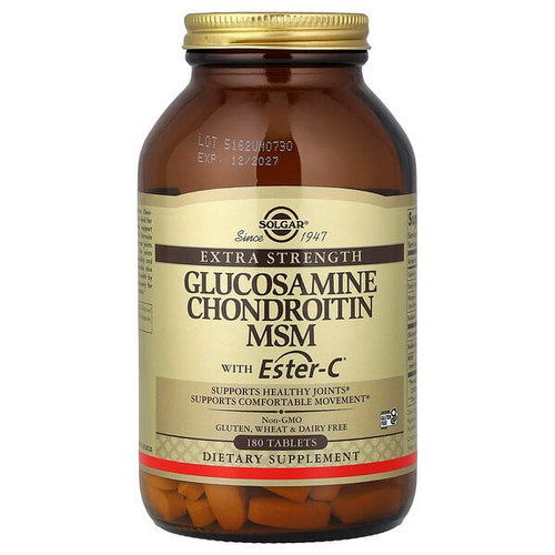 <img alt="Solgar, Glucosamine Chondroitin MSM with Ester-C, 180 Tablets" title="Solgar, Glucosamine Chondroitin MSM with Ester-C, 180 Tablets,033984012721"