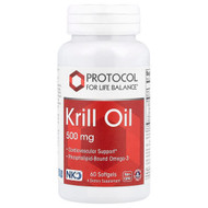 <img alt="Protocol for Life Balance, Krill Oil, 500 mg, 60 Softgels" title="Protocol for Life Balance, Krill Oil, 500 mg, 60 Softgels,707359116252"