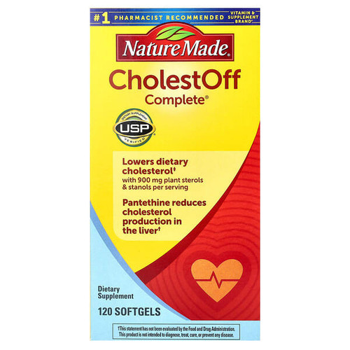 <img alt="Nature Made, CholestOff Complete, 120 Softgels" title="Nature Made, CholestOff Complete, 120 Softgels,031604027919"