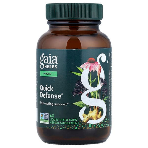 <img alt="Gaia Herbs, Quick Defense, 40 Liquid Phyto-Caps" title="Gaia Herbs, Quick Defense, 40 Liquid Phyto-Caps,751063403603"