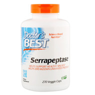 <img alt="Doctors Best, Serrapeptase, 40,000 SPU, 270 Veggie Caps" title="Doctors Best, Serrapeptase, 40,000 SPU, 270 Veggie Caps,753950001909"
