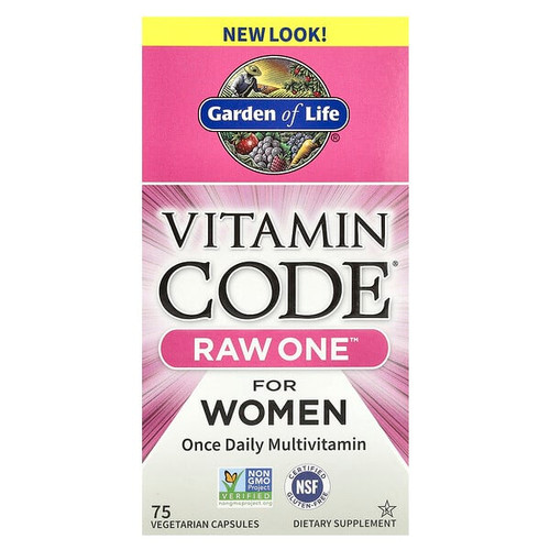 <img alt="Garden of Life, Vitamin Code, RAW One, Once Daily Multivitamin For Women, 75 Vegetarian Capsules" title="Garden of Life, Vitamin Code, RAW One, Once Daily Multivitamin For Women, 75 Vegetarian Capsules,658010114035"
