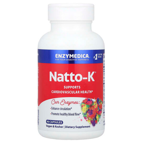 <img alt="Enzymedica, Natto-K, 90 Capsules" title="Enzymedica, Natto-K, 90 Capsules,670480220900"