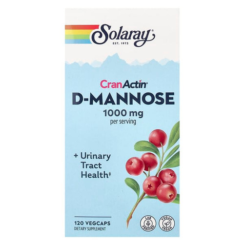 <img alt="Solaray, CranActin D-Mannose, 120 VegCaps" title="Solaray, CranActin D-Mannose, 120 VegCaps,076280633498"