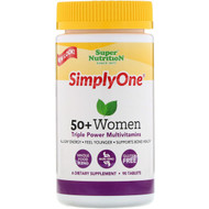 <img alt="Super Nutrition, SimplyOne, 50+ Women, Triple Power Multivitamins, 90 Tablets" title="Super Nutrition, SimplyOne, 50+ Women, Triple Power Multivitamins, 90 Tablets,033739002007"