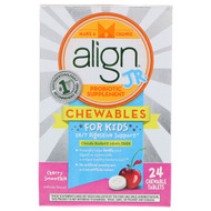 Align Probiotics, 24/7 Digestive Support, Jr. Probiotic Supplement, Chewables for Kids, Cherry Smoothie, 24 Chewable Tablets