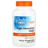 <img alt="Doctors Best, High Absorption CoQ10, 300 mg, 90 Veggie Softgels" title="Doctors Best, High Absorption CoQ10, 300 mg, 90 Veggie Softgels,753950005273"