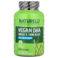 <img alt="NATURELO, Vegan DHA, Omega-3 from Algae, 120 Vegan Softgels (400 mg per Softgel)" title="NATURELO, Vegan DHA, Omega-3 from Algae, 120 Vegan Softgels (400 mg per Softgel),628110628466"