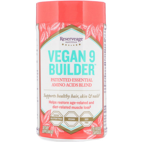 <img alt="ReserveAge Nutrition, Vegan 9 Builder, 120 Veggie Capsules" title="ReserveAge Nutrition, Vegan 9 Builder, 120 Veggie Capsules,835552001041"
