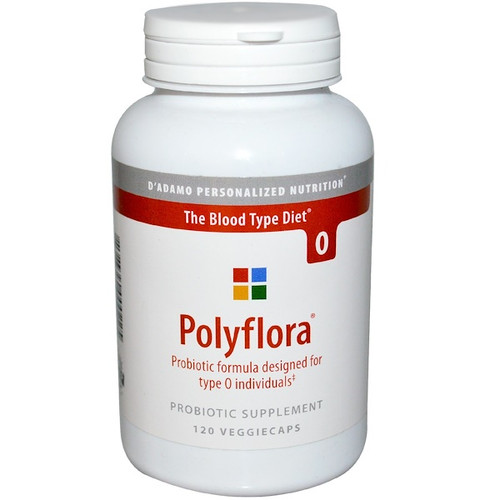 <img alt="D'adamo, Polyflora, Probiotic Formula for Blood Type Diet 0, 120 Veggie Caps" title="D'adamo, Polyflora, Probiotic Formula for Blood Type Diet 0, 120 Veggie Caps,858394000225"