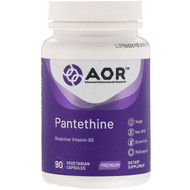 Advanced Orthomolecular Research AOR, Pantethine, 90 Vegetarian Capsules