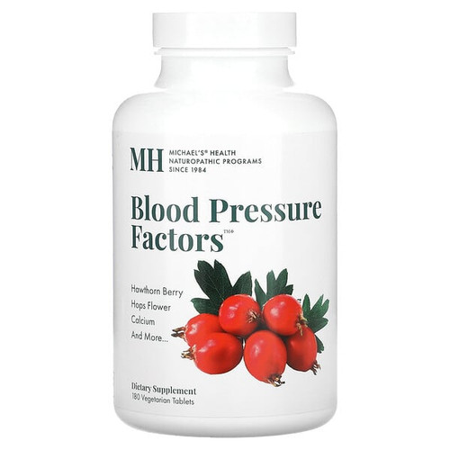 <img alt="Michaels Health, Blood Pressure Factors, 180 Vegetarian Tablets" title="Michaels Health, Blood Pressure Factors, 180 Vegetarian Tablets,755929011919"