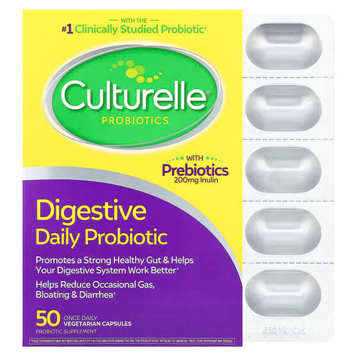 <img alt="Culturelle, Probiotics, Digestive Daily Probiotic, 50 Once Daily Vegetarian Capsules" title="Culturelle, Probiotics, Digestive Daily Probiotic, 50 Once Daily Vegetarian Capsules,049100400211"