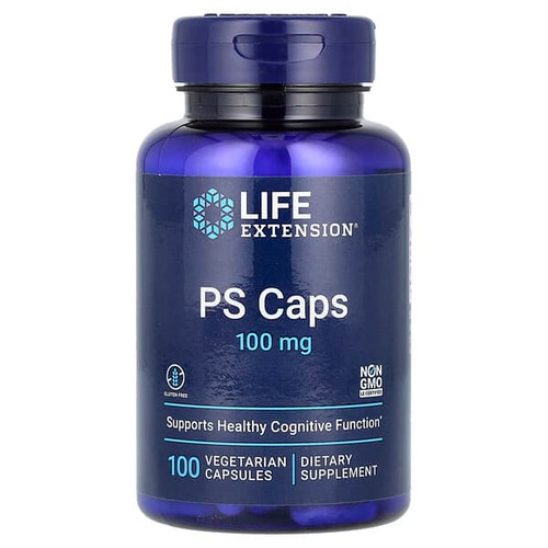 <img alt="Life Extension, PS Caps, 100 mg, 100 Vegetarian Capsules" title="Life Extension, PS Caps, 100 mg, 100 Vegetarian Capsules,737870167617"