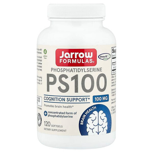 <img alt="Jarrow Formulas, PS100, 100 mg, 120 Softgels" title="Jarrow Formulas, PS100, 100 mg, 120 Softgels,790011160595"
