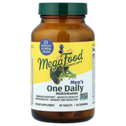 <img alt="MegaFood, Mens One Daily Multivitamin, 60 Tablets" title="MegaFood, Mens One Daily Multivitamin, 60 Tablets,051494101070"