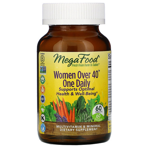 <img alt="MegaFood, Women Over 40 One Daily, 60 Tablets" title="MegaFood, Women Over 40 One Daily, 60 Tablets,051494102664"