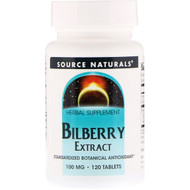 <img alt="Source Naturals, Bilberry Extract, 100 mg, 120 Tablets" title="Source Naturals, Bilberry Extract, 100 mg, 120 Tablets,021078000563"