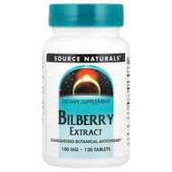 <img alt="Source Naturals, Bilberry Extract, 100 mg, 120 Tablets" title="Source Naturals, Bilberry Extract, 100 mg, 120 Tablets,021078000563"