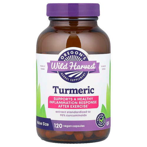 <img alt="Oregons Wild Harvest, Turmeric, 120 Vegan Capsules" title="Oregons Wild Harvest, Turmeric, 120 Vegan Capsules,706195106045"