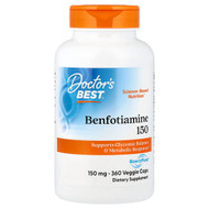 <img alt="Doctors Best, Benfotiamine with BenfoPure, 150 mg, 360 Veggie Caps" title="Doctors Best, Benfotiamine with BenfoPure, 150 mg, 360 Veggie Caps,753950002692"