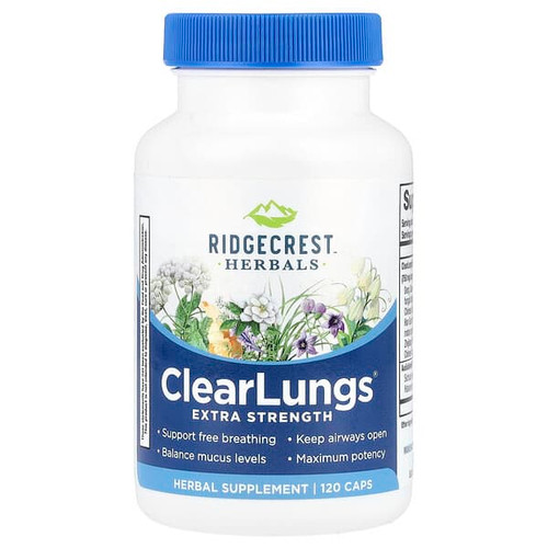 <img alt="RidgeCrest Herbals, ClearLungs, 120 Caps" title="RidgeCrest Herbals, ClearLungs, 120 Caps,355724001568"