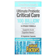 <img alt="Natural Factors, Ultimate Probiotic, Critical Care, 100 Billion CFU, 30 Vegetarian Capsules" title="Natural Factors, Ultimate Probiotic, Critical Care, 100 Billion CFU, 30 Vegetarian Capsules,068958018195"