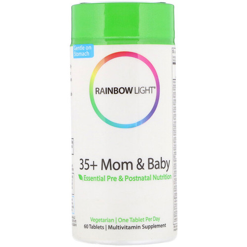 <img alt="Rainbow Light, 35+ Mom & Baby, 60 Tablets" title="Rainbow Light, 35+ Mom & Baby, 60 Tablets,021888203123"