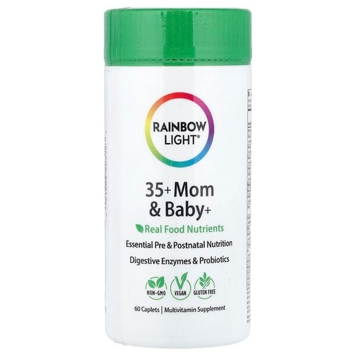 <img alt="Rainbow Light, 35+ Mom & Baby+, 60 Caplets" title="Rainbow Light, 35+ Mom & Baby+, 60 Caplets,021888203123"