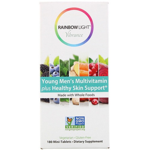 <img alt="Rainbow Light, Vibrance, Young Mens Multivitamin plus Healthy Skin Support, 180 Mini-Tablets" title="Rainbow Light, Vibrance, Young Mens Multivitamin plus Healthy Skin Support, 180 Mini-Tablets,021888780716"