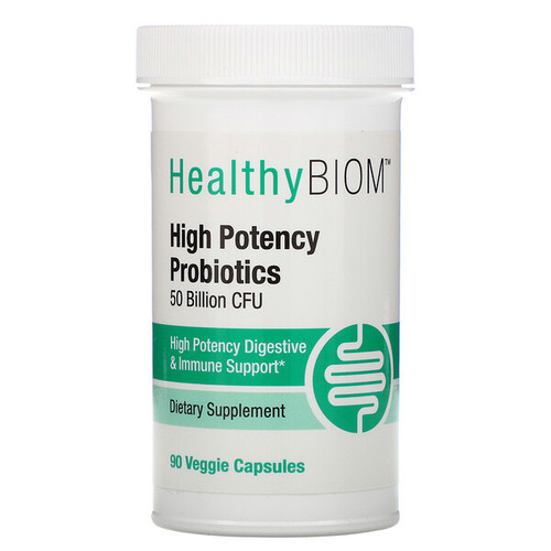 <img alt="HealthyBiom, High Potency Probiotics, 50 Billion CFUs, 90 Veggie Capsules" title="HealthyBiom, High Potency Probiotics, 50 Billion CFUs, 90 Veggie Capsules,898220015788"