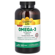 <img alt="Country Life, Natural Omega-3, 1,000 mg, 300 Softgels" title="Country Life, Natural Omega-3, 1,000 mg, 300 Softgels,015794044505"