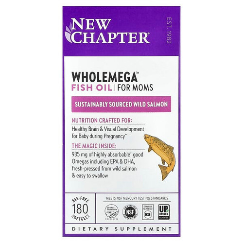 <img alt="New Chapter, Wholemega Fish Oil For Moms, 180 Softgels" title="New Chapter, Wholemega Fish Oil For Moms, 180 Softgels,727783901958"