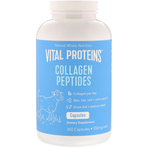 <img alt="Vital Proteins, Collagen Peptides, 550 mg, 360 Capsules" title="Vital Proteins, Collagen Peptides, 550 mg, 360 Capsules,850232005652"