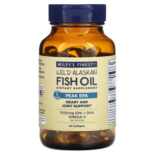 <img alt="Wileys Finest, Wild Alaskan Fish Oil, Peak EPA, 60 Softgels" title="Wileys Finest, Wild Alaskan Fish Oil, Peak EPA, 60 Softgels,857188004074"