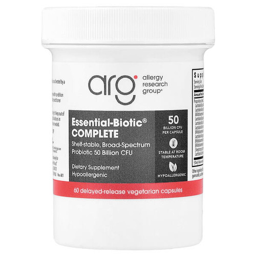 <img alt="Allergy Research Group, Essential-Biotic Complete, 50 Billion CFU, 60 Delayed-Release Vegetarian Capsules" title="Allergy Research Group, Essential-Biotic Complete, 50 Billion CFU, 60 Delayed-Release Vegetarian Capsules,713947773004"