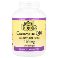 <img alt="Natural Factors, Coenzyme Q10, 100 mg, 240 Softgels" title="Natural Factors, Coenzyme Q10, 100 mg, 240 Softgels,068958020822"