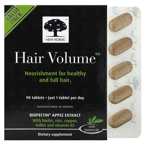 <img alt="New Nordic, Hair Volume , 90 Tablets" title="New Nordic, Hair Volume , 90 Tablets,741805747218"