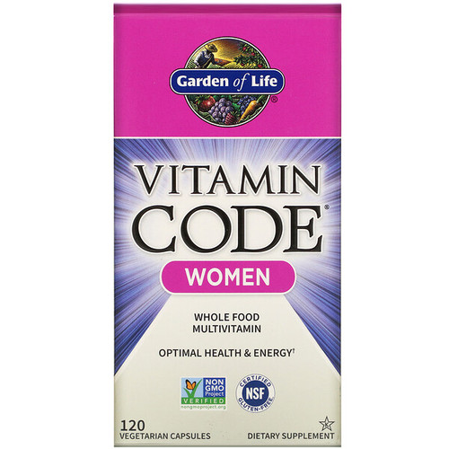 <img alt="Garden of Life, Vitamin Code, Women, Raw Whole Food Multivitamin, 120 Veggie Caps" title="Garden of Life, Vitamin Code, Women, Raw Whole Food Multivitamin, 120 Veggie Caps,658010113663"