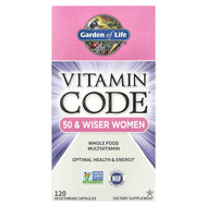 <img alt="Garden of Life, Vitamin Code, Whole Food Multivitamin For 50 & Wiser Women, 120 Vegetarian Capsules" title="Garden of Life, Vitamin Code, Whole Food Multivitamin For 50 & Wiser Women, 120 Vegetarian Capsules,658010113670"