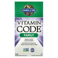 <img alt="Garden of Life, Vitamin Code, Family, Whole Food Multivitamin, 120 Vegetarian Capsules" title="Garden of Life, Vitamin Code, Family, Whole Food Multivitamin, 120 Vegetarian Capsules,658010113700"